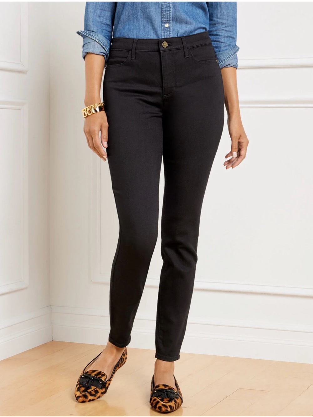 Talbot’s Black High-Rise Stretch Jeggings—EUC